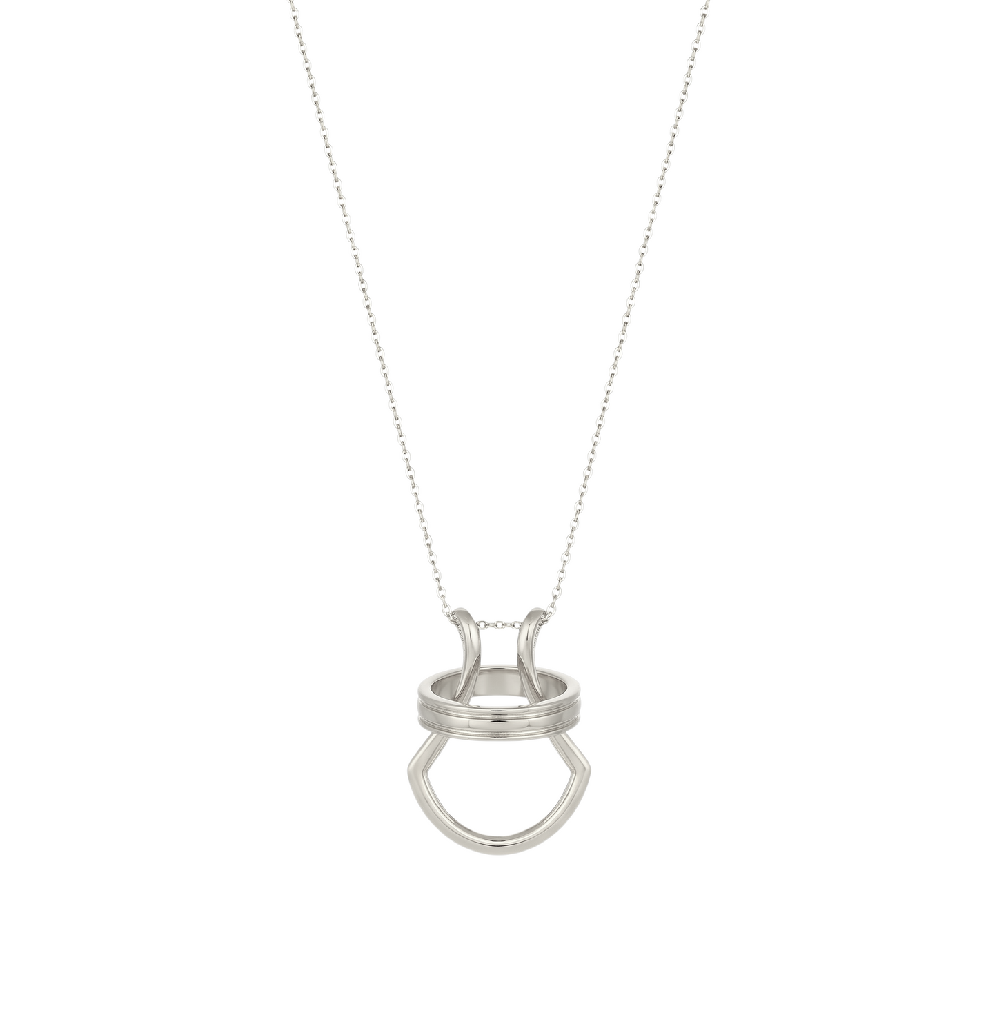Gold Abstract Ring • 925 Sterling Silver Open Ring