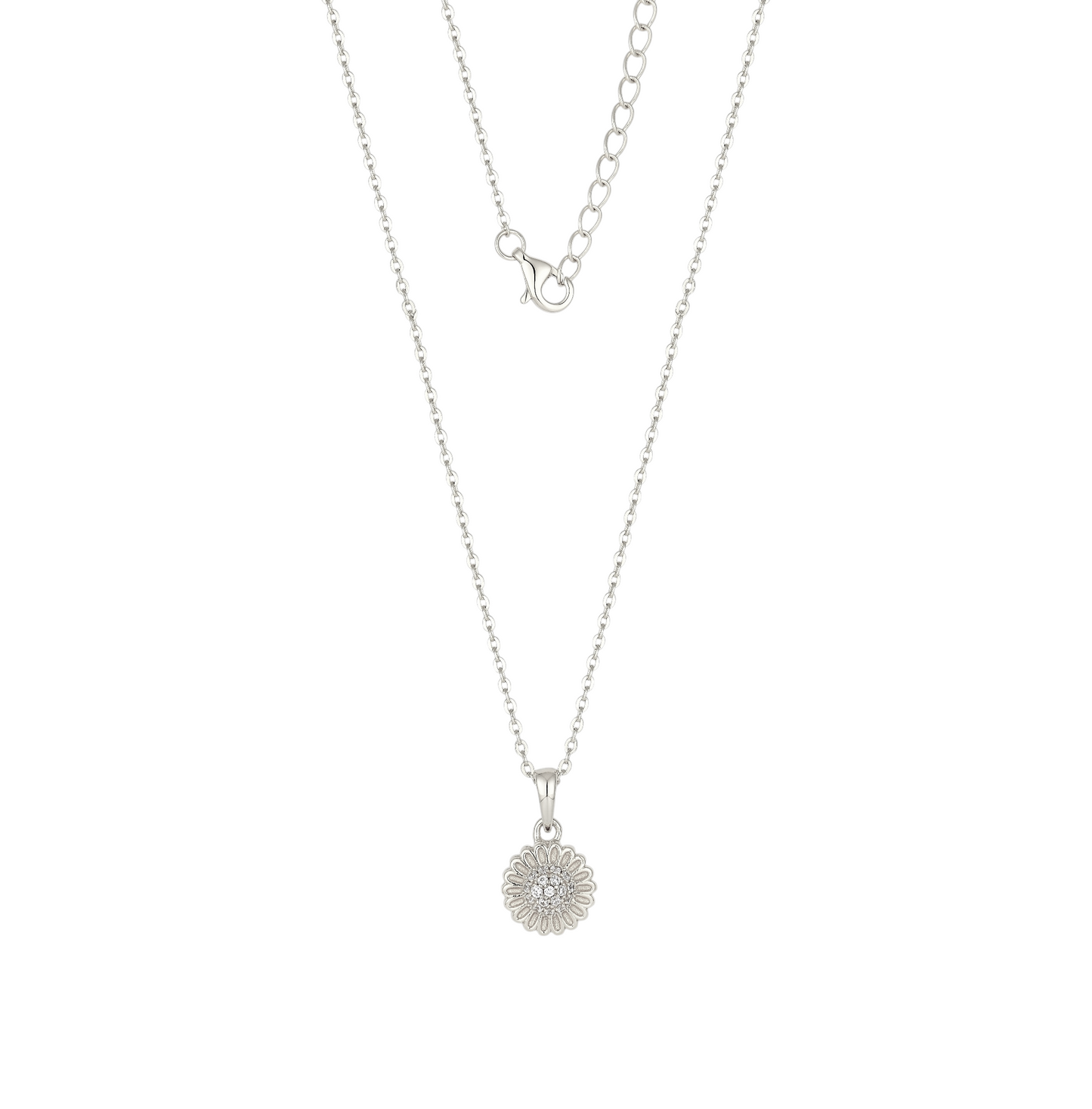 Blüten Anti-Stress Halskette - 925 Silber