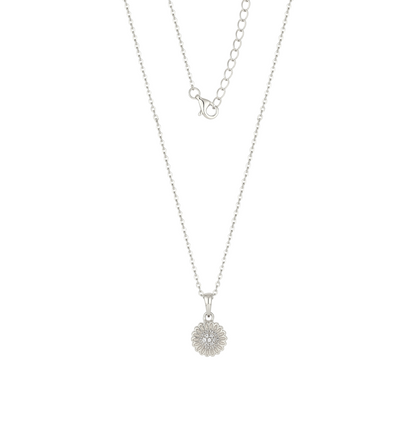 Blüten Anti-Stress Halskette - 925 Silber