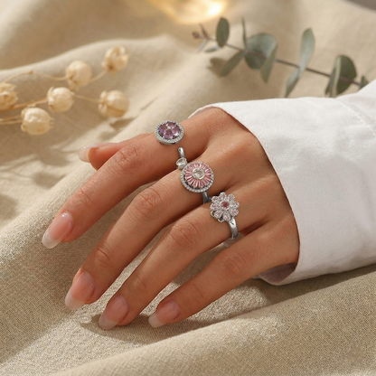 Blumen Anti-Stress-Ringe – 3er Set