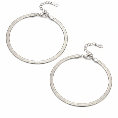 Square Zirconia Necklace - 925 Silver