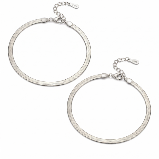 Square Zirconia Necklace - 925 Silver