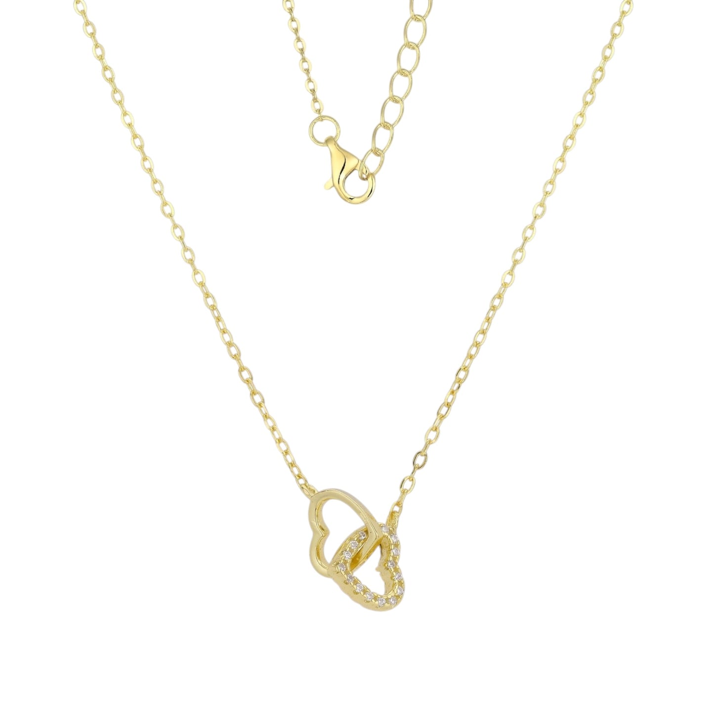 Square Zirconia Necklace - 925 Silver