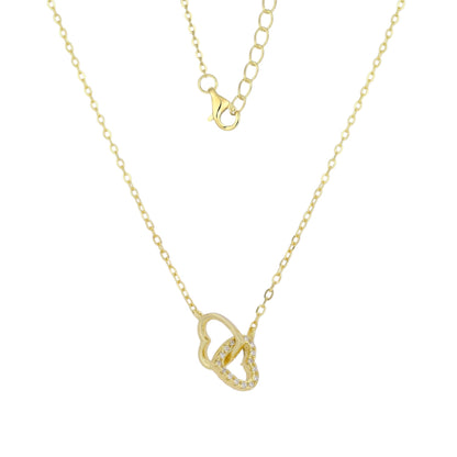 Square Zirconia Necklace - 925 Silver