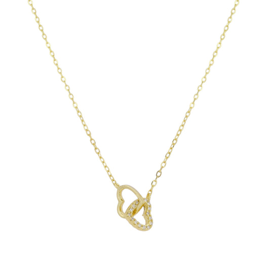 Square Zirconia Necklace - 925 Silver