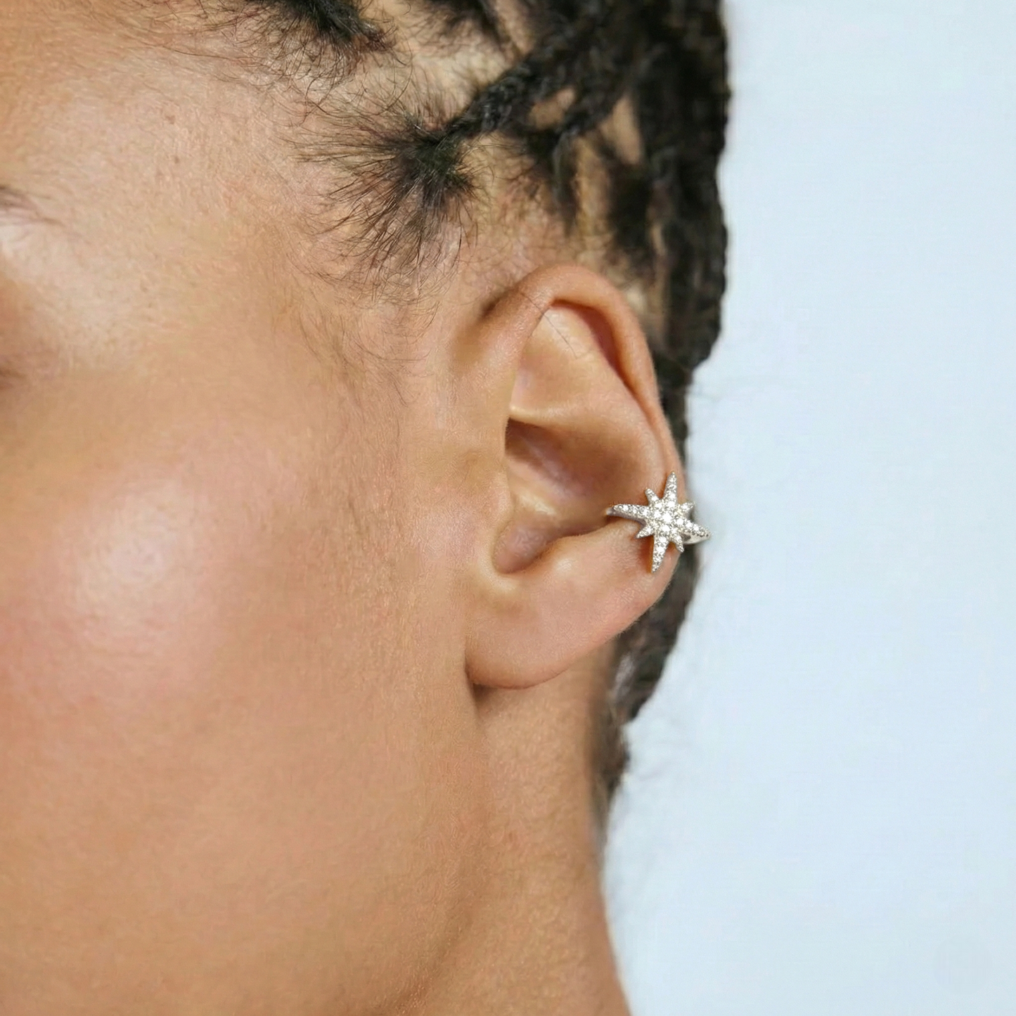 Hoop Ear Cuff 925 Sterling Silver - 0.6-0.9 mm thickness