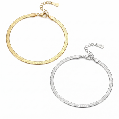 Square Zirconia Necklace - 925 Silver
