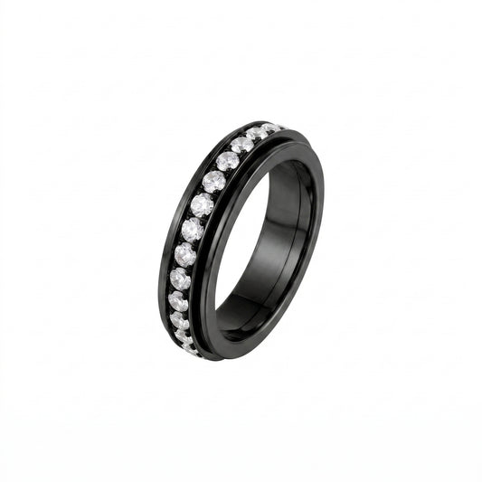 Round Crystal Anti-Stress Ring