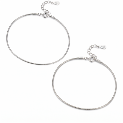 Square Zirconia Necklace - 925 Silver