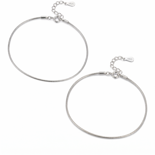 Square Zirconia Necklace - 925 Silver