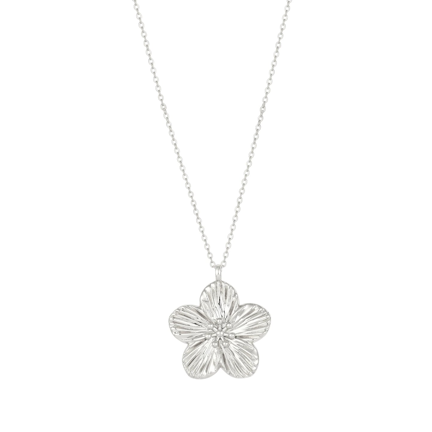 Blüten Halskette - 925 Silber