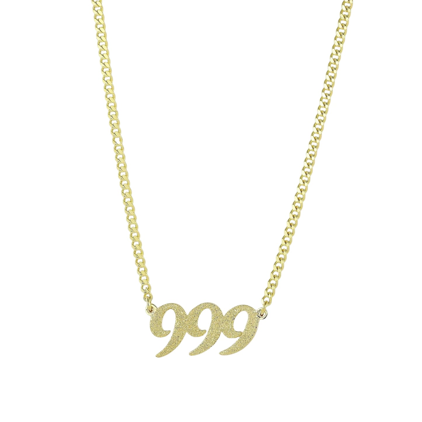 Vielring - 999 Frosted Halskette – 925 Silber - Gold