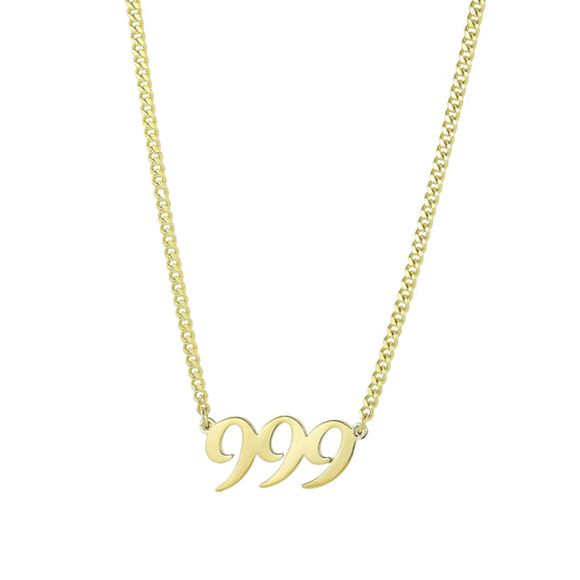 Vielring - 999 Halskette – 925 Silber - Gold