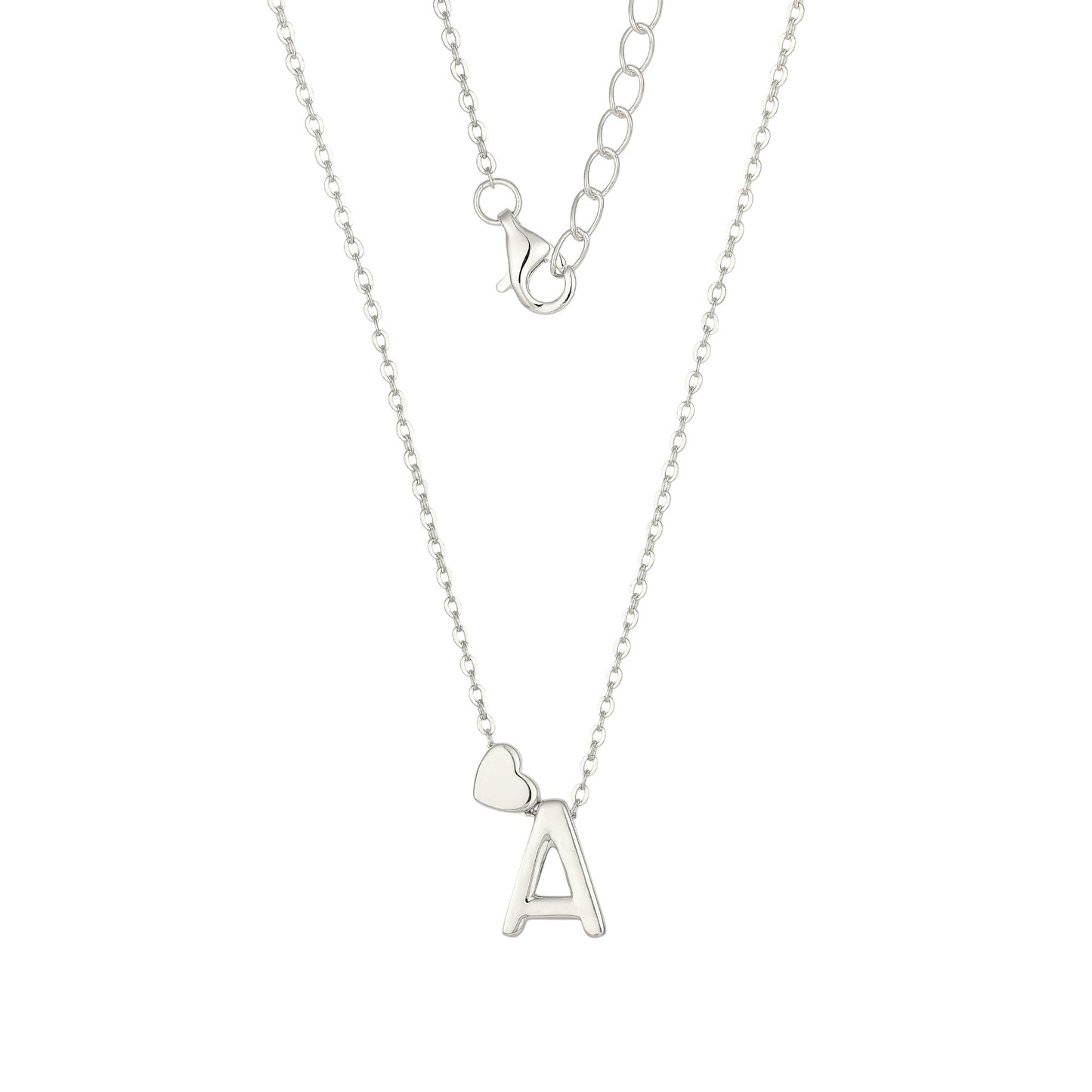 Square Zirconia Necklace - 925 Silver