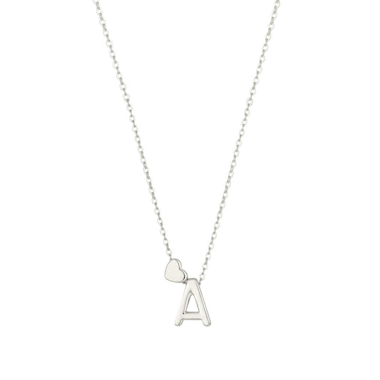 Square Zirconia Necklace - 925 Silver