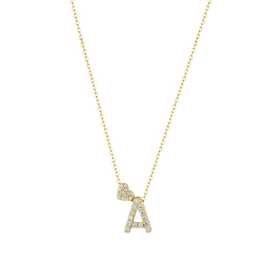 Bubble name necklace with letters