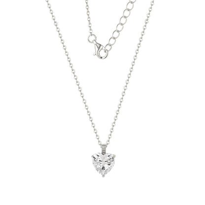 Vielring - Herz Zirkonia Stein Halskette - 925 Silber - Gold