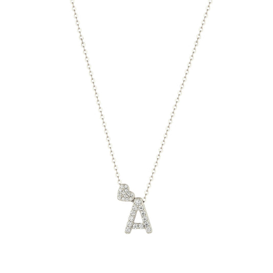 Bubble name necklace with letters