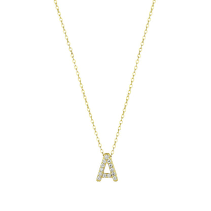 Square Zirconia Necklace - 925 Silver