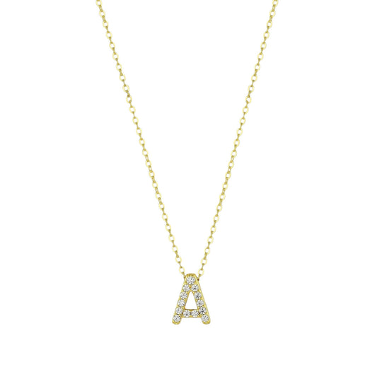 Square Zirconia Necklace - 925 Silver