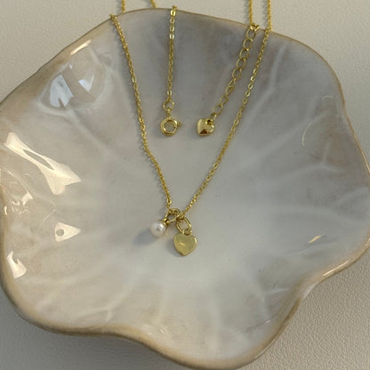 Square Zirconia Necklace - 925 Silver