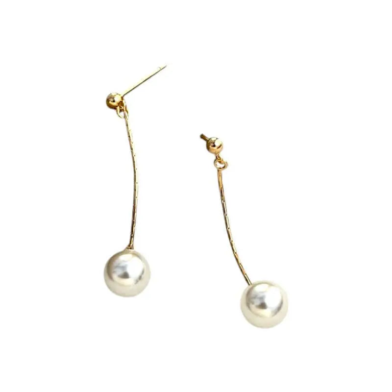 Perlen Ohrringe • 925 Sterling Silber Vielring