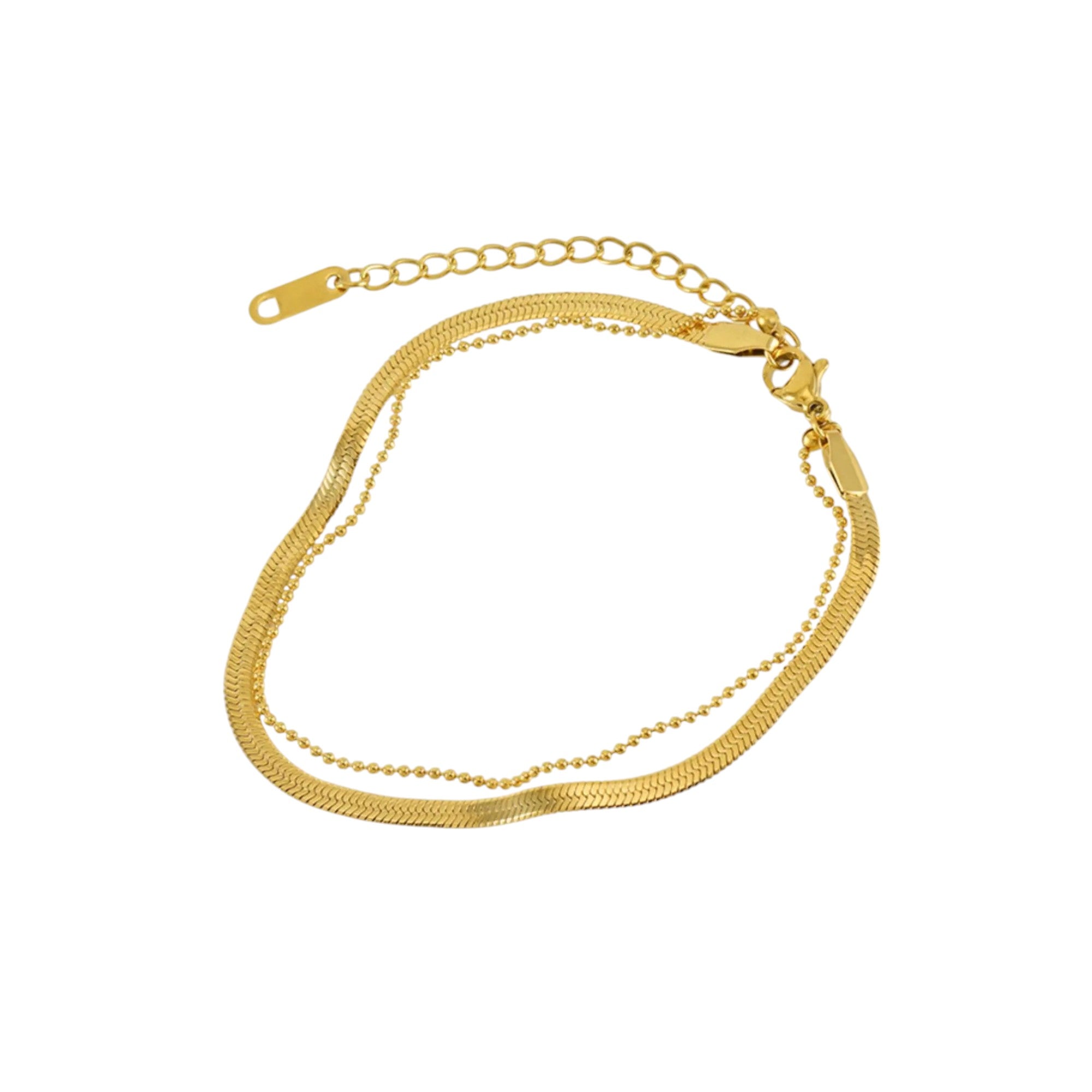 Double Layered Snake Anklet