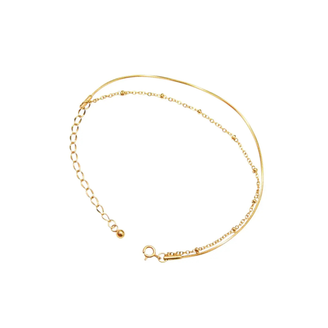 Dünnes Double Armband • 925 Sterling Silber Vielring