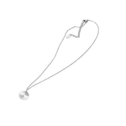 18k Silber Disc Mond Halskette Vielring