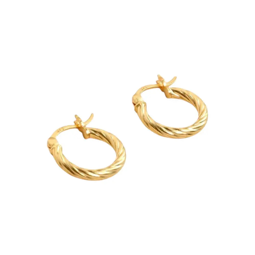 Gedrehte Creolen • 925 Sterling Silber Vielring
