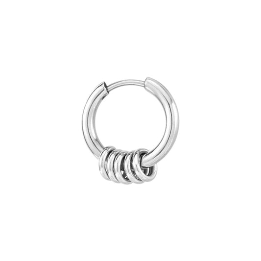 Dainty crystal hoop earrings • Zirconia crystals