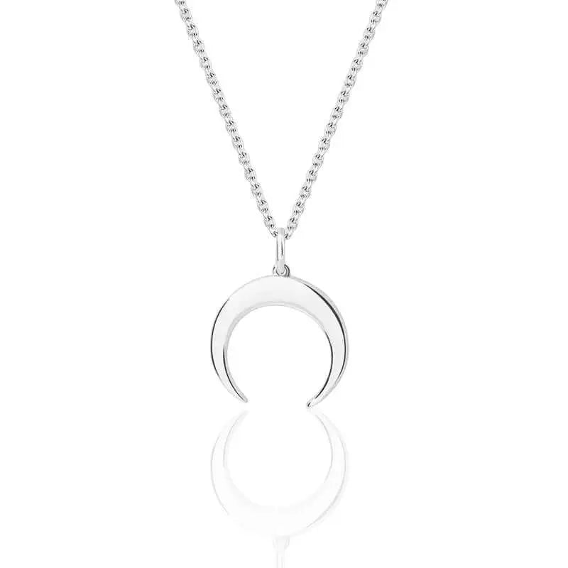 Zierliche Mond Halskette • Kette mit Mond Vielring