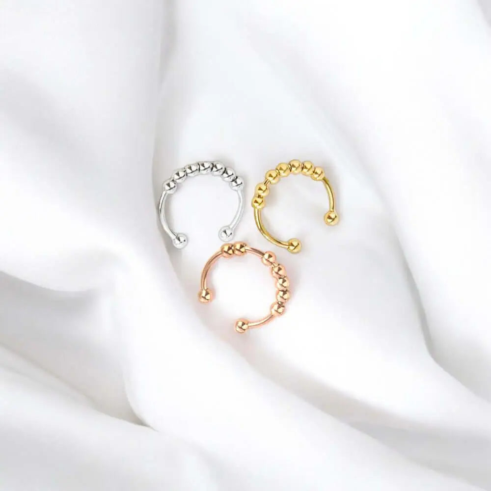Anxiety Ring mit Perlen • 925 Sterling Silber • Anxiety RingVielringVielringAnxiety Ring mit Perlen • 925 Sterling Silber • Anxiety Ring