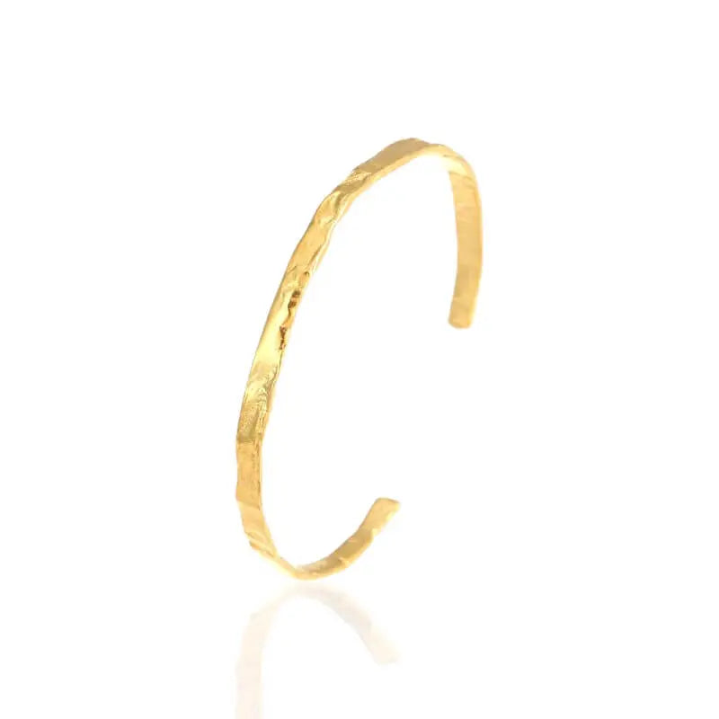 Gold Armreifen Textur • 925 Sterling Silber Vielring