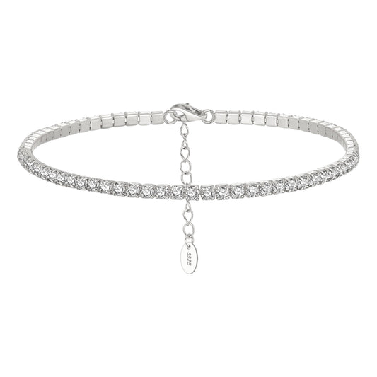 Vielring - Tennis Armband - 925 Silber - Silber / 2 mm