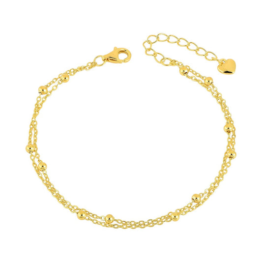 Endless bracelet with zirconia stones - 925 silver