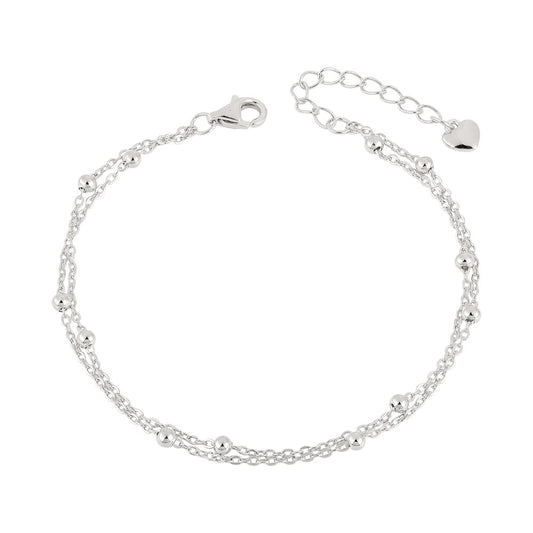 Endless bracelet with zirconia stones - 925 silver