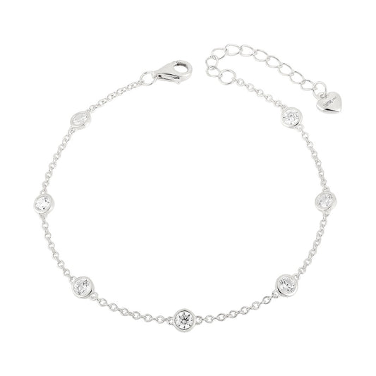 Vielring - Zirkonia Steinen Armband - 925 Silber - Silber