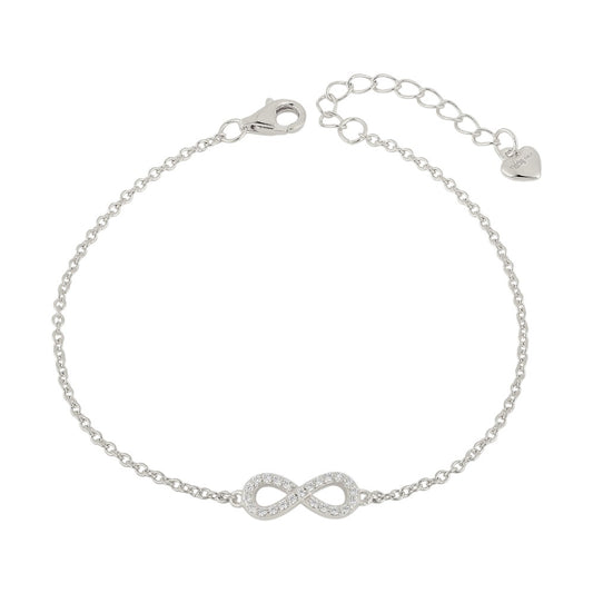 Endless bracelet with zirconia stones - 925 silver