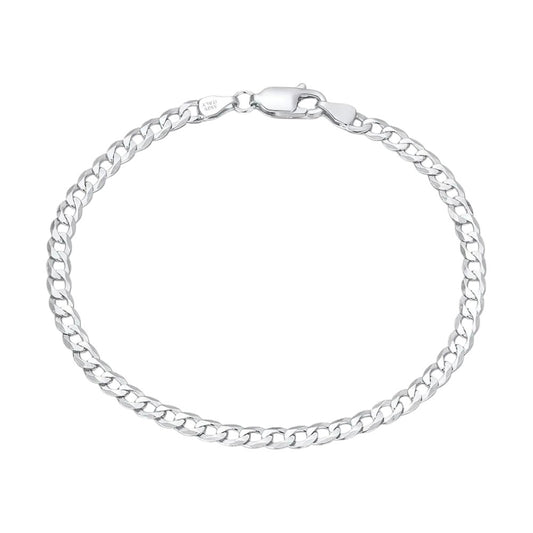 Curb chain bracelet 3.5 mm - 925 silver