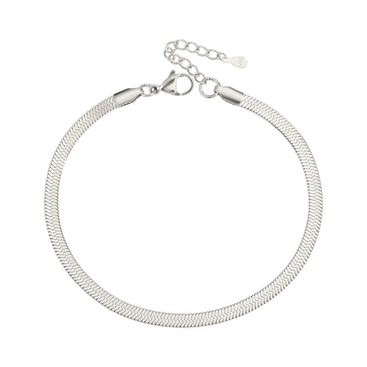 Vielring - Schlangen Armband - 925 Silber - Silber