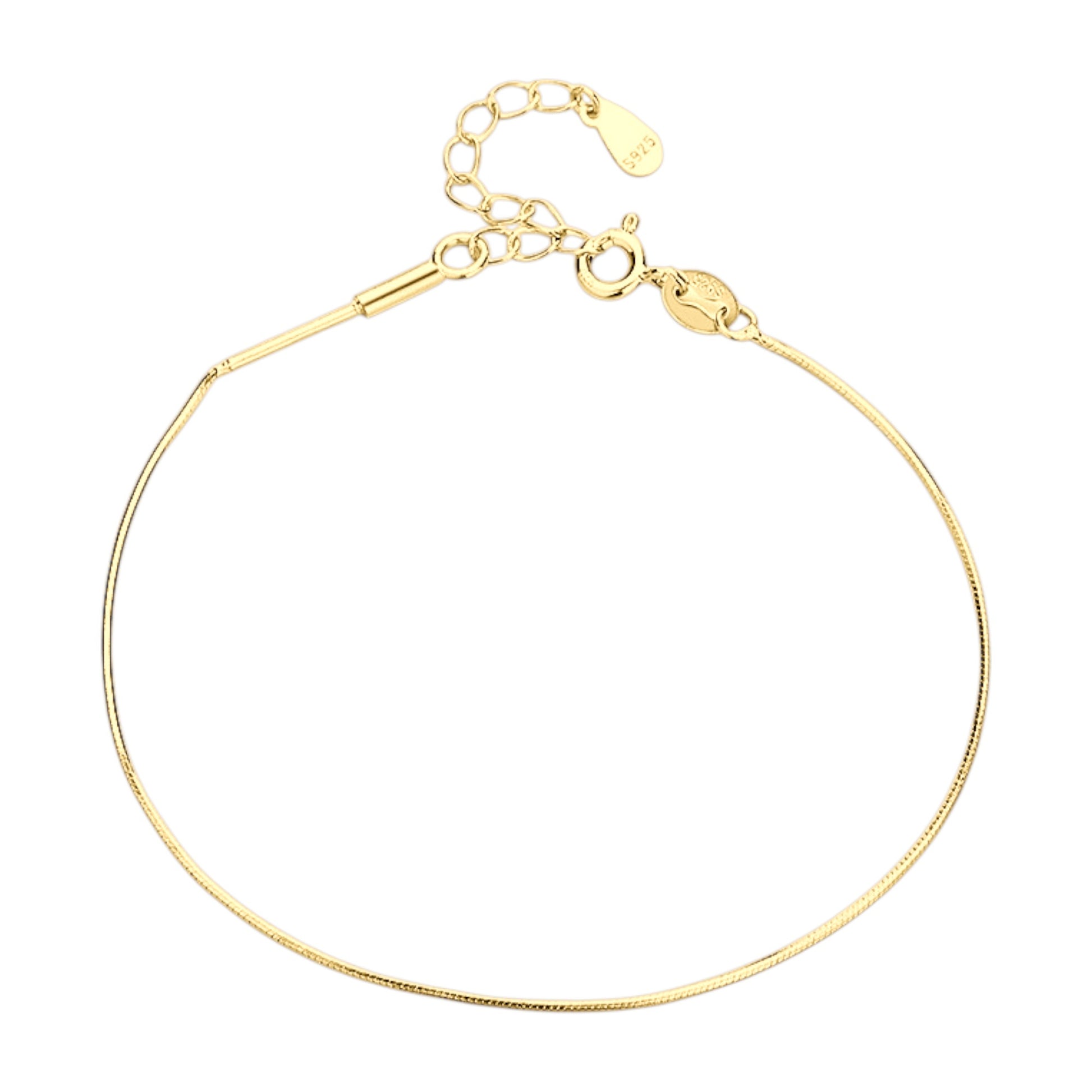 Vielring - Dünnes Armband - 925 Silber - Gold