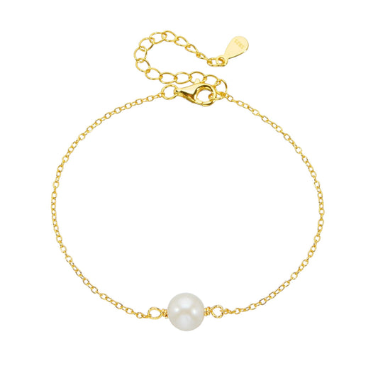Vielring - Perlen Armband - 925 Silber - Gold
