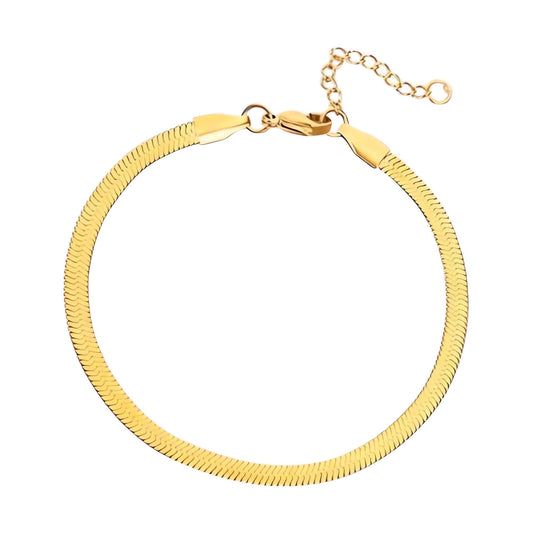 Herringbone bracelet - stainless steel