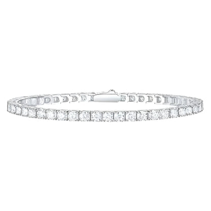 Vielring - Tennis Armband - Edelstahl - Silber / 18 cm