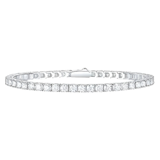 Vielring - Tennis Armband - Edelstahl - Silber / 18 cm