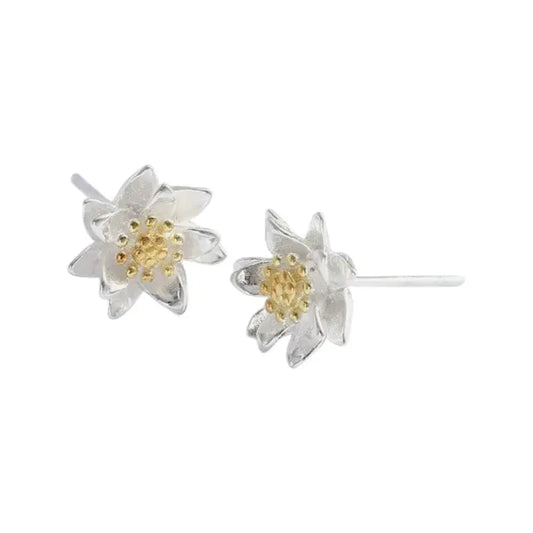 Vielring - Volle Blumen Ohrstecker - 925 Sterling Silber - Silber