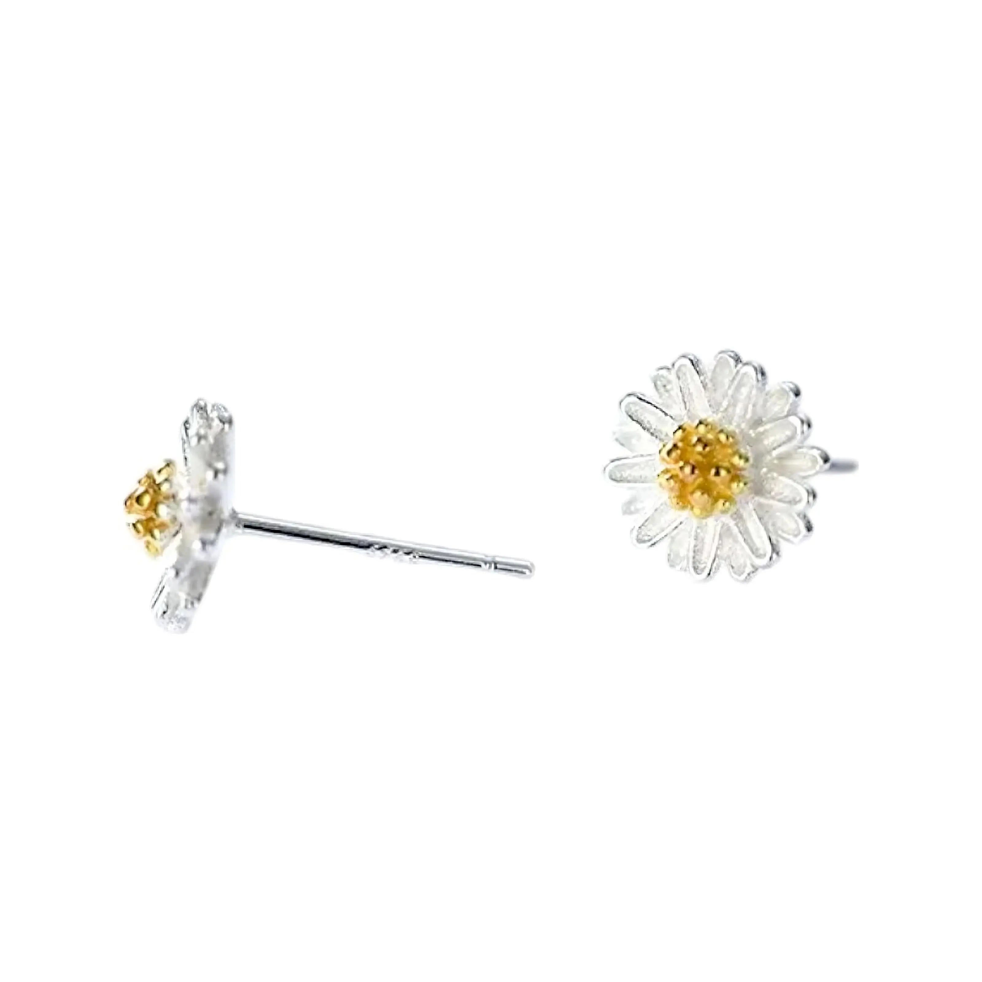 Blumen Ohrstecker • 925 Sterling Silber Vielring