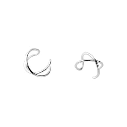 Vielring - Kreuz Ear Cuff - 925 Sterling Silber - Silber / Einzeln