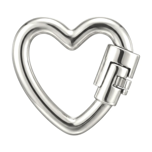 Vielring - Herz Permanent Armband Verschluss - Edelstahl / Silber